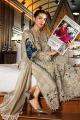 (MF232) MARIA.B| UNSTITCHED 3PC HEAVY EMB PREMIUM LAWN WITH READY TO WEAR EMB DIAMOND DUPATTA