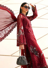 (MF233) MARIA.B| UNSTITCHED 3PC HEAVY EMB PREMIUM LAWN WITH READY TO WEAR EMB CHIFFON DUPATTA