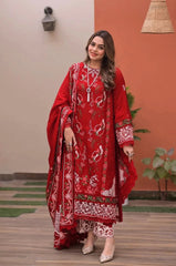 (MF234) ANEELAS| UNSTITCHED 3PC HEAVY EMB PREMIUM LAWN WITH READY TO WEAR EMB KHAADI NET DUPATTA