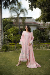 (MF236) ANEELAS| UNSTITCHED 3PC HEAVY EMB PREMIUM LAWN WITH READY TO WEAR EMB KHAADI NET DUPATTA