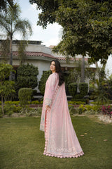 (MF236) ANEELAS| UNSTITCHED 3PC HEAVY EMB PREMIUM LAWN WITH READY TO WEAR EMB KHAADI NET DUPATTA