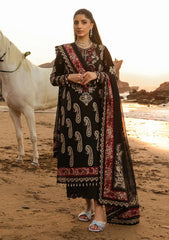 (MF240) IMROZIA| UNSTITCHED 3PC HEAVY EMB PREMIUM LAWN WITH READY TO WEAR CHIFFON EMB DUPATTA