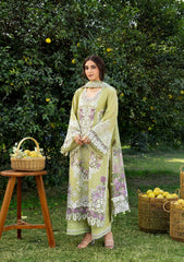 MF1353| ELAF UNSTITCHED 3PC HEAVY EMB PREMIUM VISCOS WITH READY TO WEAR EMB & PRINTED SILK SHAWL