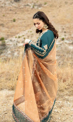 Fine Quality Lawn with Organza Emb Dopatta