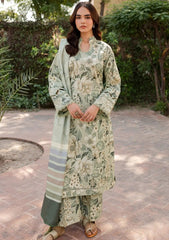 Digital Lawn with 4 side printed Lawn Dopatta