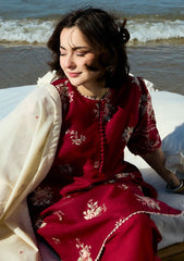 Coco on fine quality lawn with khaadi net emb dupatta