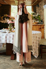 Emb Lawn with voil diamond Dopatta