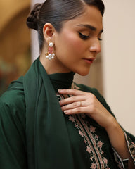 Emb Lawn with plain trouser