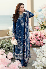 Emb lawn with chiffon emb dupatta