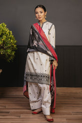 Emb Lawn with Digital Dimond print Dopatta