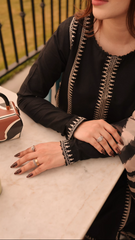 Emb Lawn with Diamond printed Dopatta