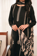 Emb Lawn with Diamond printed Dopatta