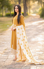 Emb Lawn with Chiffon Emb Dopatta