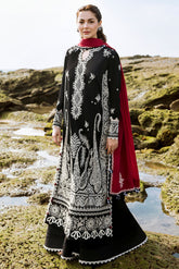 Heavy emb lawn with chiffon emb dupatta