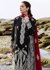 Heavy emb lawn with chiffon emb dupatta