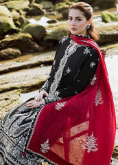 Heavy emb lawn with chiffon emb dupatta