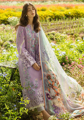 Chickankari Lawn with voil diamond printed Dopatta