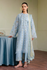 Chickankari lawn with diamond voil printed dopatta