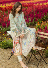 Chickankari Lawn with Diamond printed Dopatta