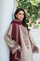 Baroque on emb Dhanak with Emb Dhanak shawl
