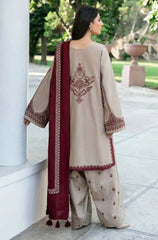 Baroque on emb Dhanak with Emb Dhanak shawl