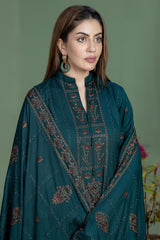 Emb Dhanak with Emb Dhanak shawl