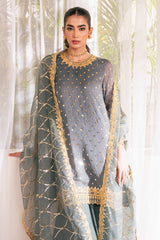 Emb Dhanak with Emb Dhanak shawl