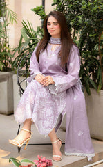 Libas on Dhanak with heavy Emb Dhanak shawl