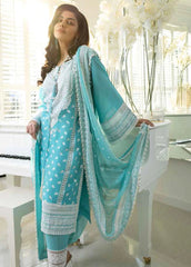 Heavy Emb Linen with Emb chiffon dopatta