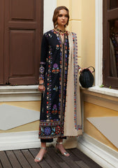 Zaha on emb Dhanak with Emb Dhanak shawl