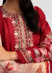 Zara shahjahan on emb Dhanak with wool shawl