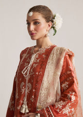 Hussain rehar on emb Dhanak with Pashmina wool shawl