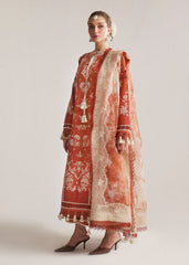 Hussain rehar on emb Dhanak with Pashmina wool shawl