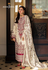 Asim jofa on heavy embDhanak with Pashmina wool shawl