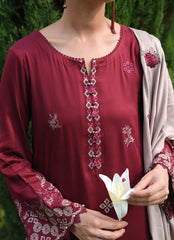 Image on emb Dhanak with Dhanak emb shawl