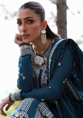 Asim jofa on emb Dhanak with Dhanak emb shawl