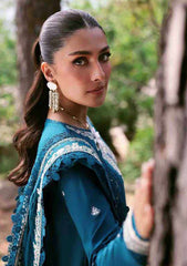 Asim jofa on emb Dhanak with Dhanak emb shawl