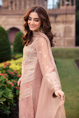 Azure on emb Dhanak with Dhanak emb shawl