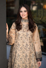 Libas on heavy emb Dhanak with dhanak emb shawl