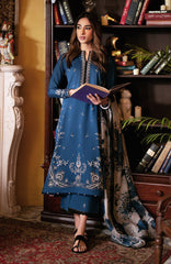 (MF1267) MARIA.B| UNSTITCHED 3PC HEAVY EMB PREMIUM LAWN WITH VOIL DIAMOND PRINTED DUPATTA