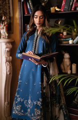 (MF1267) MARIA.B| UNSTITCHED 3PC HEAVY EMB PREMIUM LAWN WITH VOIL DIAMOND PRINTED DUPATTA