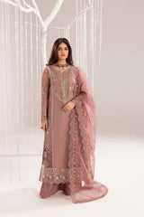 (MF1270) ZAHRA RUBAB| UNSTITCHED 3PC HEAVY EMB PREMIUM LAWN WITH CHIFFON EMB DUPATTA
