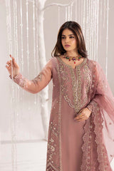 (MF1270) ZAHRA RUBAB| UNSTITCHED 3PC HEAVY EMB PREMIUM LAWN WITH CHIFFON EMB DUPATTA