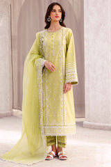 (MF1271) FARASHA| UNSTITCHED 3PC HEAVY EMB PREMIUM LAWN WITH CHIFFON EMB DUPATTA