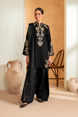 (MF1272) IZNIK| UNSTITCHED 3PC HEAVY EMB PREMIUM LAWN WITH INDIAN PRINTED CHIFFON DUPATTA