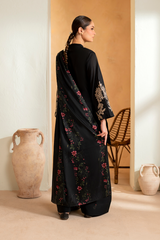 (MF1272) IZNIK| UNSTITCHED 3PC HEAVY EMB PREMIUM LAWN WITH INDIAN PRINTED CHIFFON DUPATTA