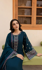 (MF1277) BATIK| UNSTITCHED 3PC HEAVY EMB PREMIUM LAWN WITH CHIFFON EMB DUPATTA