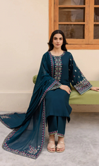 (MF1277) BATIK| UNSTITCHED 3PC HEAVY EMB PREMIUM LAWN WITH CHIFFON EMB DUPATTA