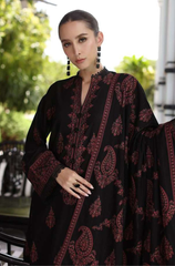 (MF1278) BAREEZA| UNSTITCHED 3PC HEAVY EMB PREMIUM LAWN WITH HEAVY CHIFFON EMB DUPATTA