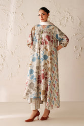(MF02) BAROQUE| UNSTITCHED 3PC PREMIUM BANA DORA DIGITAL PRINTED LAWN